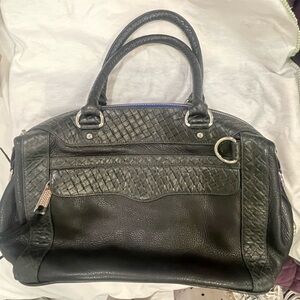 Rebecca Minkoff Black pebbled leather Satchel!